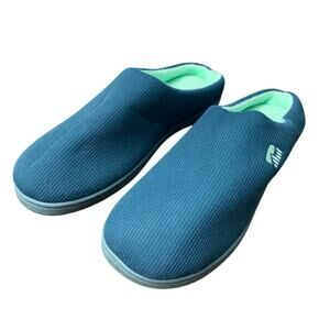 RockDove Womens Size 11/12 Blue Green Original Two-Tone Memory Foam Slippers